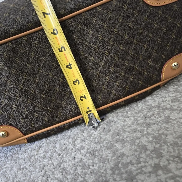 Rioni leather and coated canvas shoulder satchel, EUC - Picture 10 of 16